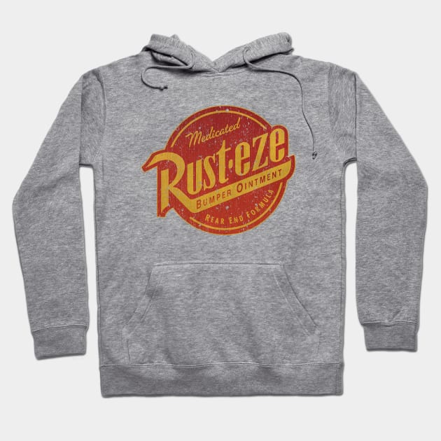 Rust-eze Bumper Ointment 1990 Vintage Hoodie by RASRAP